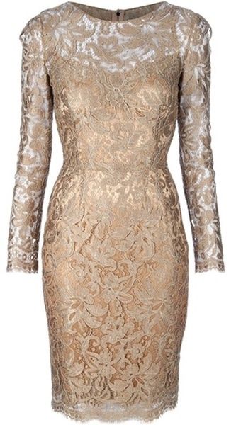 beige lace dress Renda Kebaya, Gold Lace Dress, Gold Lace Dresses, Dresses 2013, Eve Dresses, New Years Eve Dresses, Eyes Model, Gold Lace, Gold Sequins