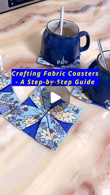 All Girls' Things on Instagram: "Crafting Fabric Coasters- A Step-by-Step Guide #coasters #teacoaster #watercoaster #FabricCoasters #diyhacks #timelessstyle #diygiftsandcrafts  #sewingtutorial #craftingtogether #patchworklovers #CraftingCommunity #fabriccraft #NationalCreativityDay #beginnersewing #makingvideo #crafts #selfimprovementdaily #handcraft #howto #patchworkdesign #sewinghacks #Handmade #satisfyingvideosdaily" Easy Coasters To Sew, Coaster To Sew, Fabric Coasters Tutorial, Fabric Coasters Pattern, How To Sew Coasters, Fabric Coasters Diy, Coasters Diy Fabric, Sewn Coasters, Quilted Coasters How To Make