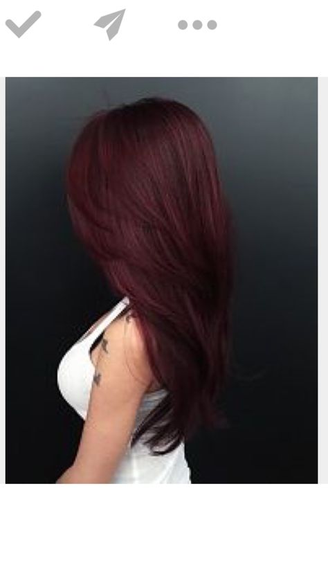 Love this color! Especially for fall. Burgundy Makeup Looks, Pelo Color Vino, Hair Color Red, Burgundy Makeup, Dark Red Hair Color, Rambut Brunette, Wine Hair, Hair Color Burgundy, Dark Red Hair