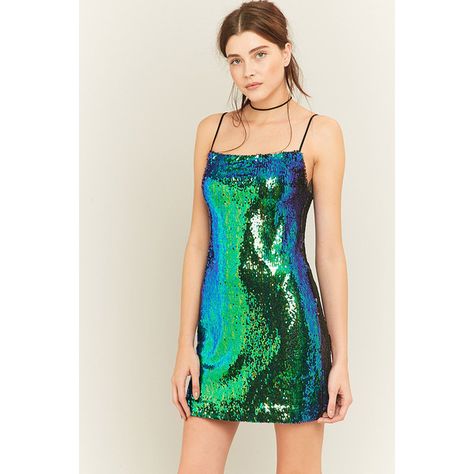 Sparkle & Fade Green Sequin Mini Dress ($64) ❤ liked on Polyvore featuring dresses, green, short sequin dress, green cocktail dress, mini cocktail dress, mini dress and green camisole Green Sequin Dress Short, Short Sparkly Dresses, Green Sparkly Dress, Chica Punk, Sequin Short Dress, Green Sequin Dress, Silver Cocktail Dress, Sparkly Prom Dress, Sequin Dress Short