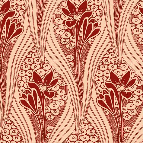 Fiori Art Deco, Crafts Wallpaper, Fleurs Art Nouveau, Nouveau Wallpaper, Art Nouveau Wallpaper, Art Deco Prints, Leaf Vector, Peach Wallpaper, Motif Art Deco