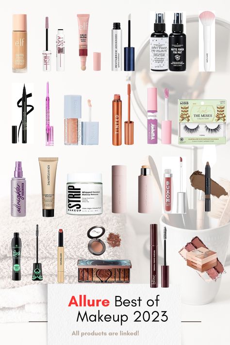 Allure Best of Makeup 2023 Best Makeup Products 2023, Clean Makeup Brands At Ulta, Bridal Makeup Kit Products List, Best Complete Professional Makeup Kit, Drugstore Makeup Starter Kit, Allure Best Of Beauty 2022, Tubing Mascara, Fresh And Clean, Makeup Remover