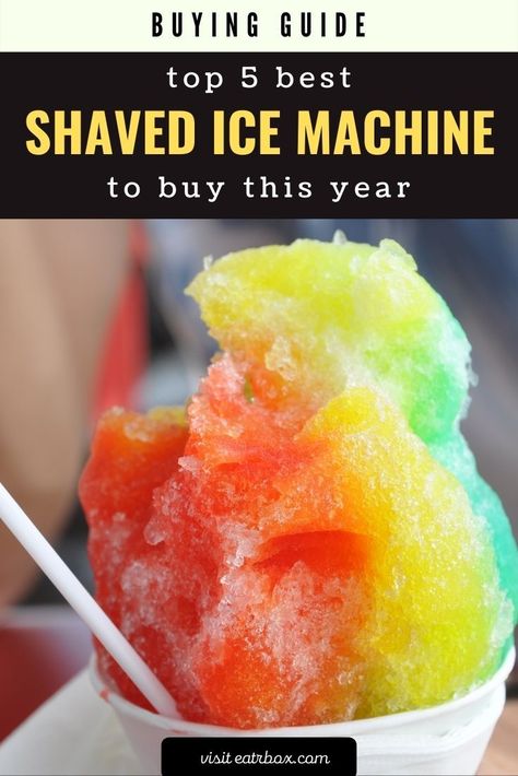 Now you can add in some ice and your favorite flavoring, press a single button, and enjoy a refreshing treat. To help you make the right choice while buying appliances for your kitchen, we have selected the top 5 shaved ice machines that would fit in nicely with the other kitchenware. Frozen Birthday Party Food, Shaved Ice Machine, Ice Party, Hawaiian Shaved Ice, Ice Shavers, Sno Cones, Best Shave, Ice Cream At Home, Ice Blocks