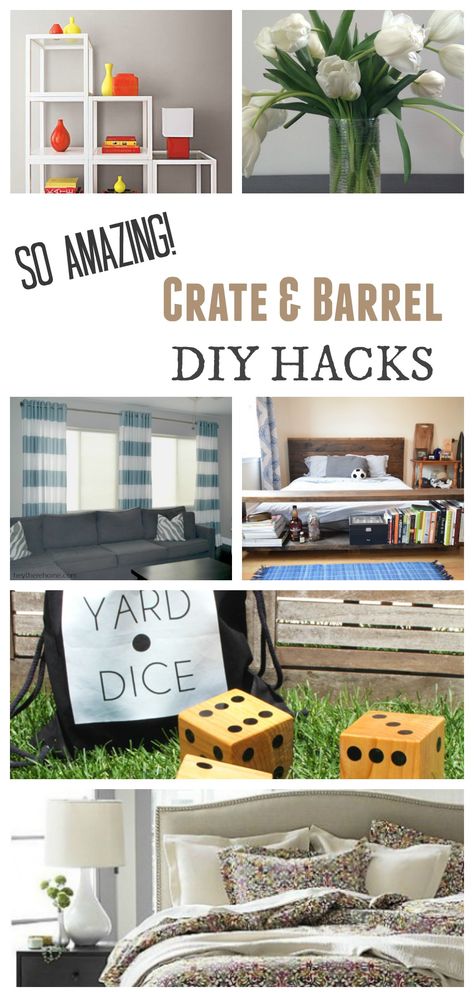 Amazing Crate and Barrel Hacks Painting Laminate Cabinets, Crate Desk, Barrels Diy, Painted Furniture Ideas, Diy Crate, Diy Hanging Shelves, Basket And Crate, Diy Wall Shelves, Crate Barrel