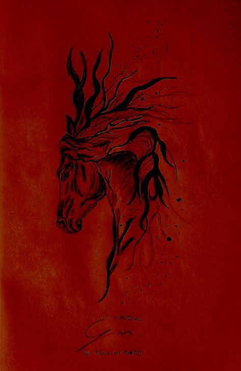 #horse #horses #horselove #love #drawing #picture #art #artlove #graphicdesign #illustration #horseillustration #black #red #horsepower Red Horse Aesthetic, Black Horse Aesthetic, Fire Horse, Red Horse, Horse Posters, Horse Illustration, Horse Wallpaper, Horse Aesthetic, Black Horses