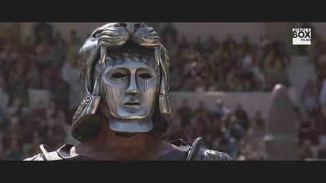 From the movie "Gladiator" starring Russell Crowe Gladiator Movie, Roman Gladiators, Gladiator Helmet, Netflix Movies To Watch, Fallout New Vegas, Dark Soul, Dark Art Illustrations, Black Ink Tattoos, King Of Fighters