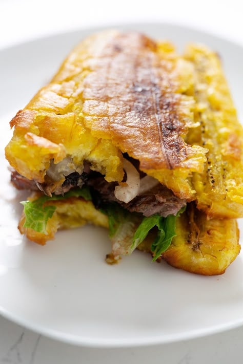 Puerto Rican Plantain Sandwich (Jibarito)