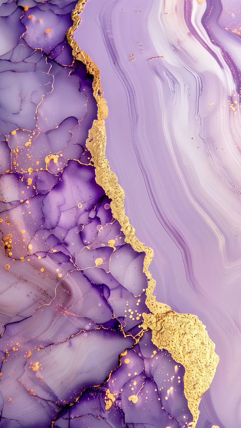 Purple Colour Wallpaper, Purple And Gold Wallpaper, Rose Gold Wallpaper Iphone, Gold Abstract Wallpaper, Marble Effect Wallpaper, Rose Gold Wallpaper, Bunny Painting, Pretty Phone Wallpaper, Live Wallpaper Iphone