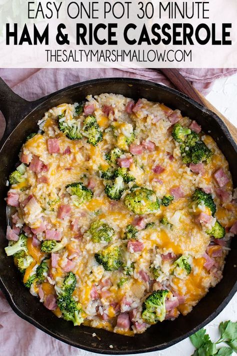 Ham And Rice, Leftover Ham Recipes Casseroles, Ham And Rice Casserole, Ham Dinner Recipes, Ham Dishes, Ham Dinner, Savory Recipe, Ham Casserole, Leftover Ham Recipes