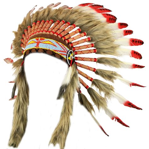 Headdress Tattoo, Chiefs Headdress, Stetson Hats, Aztec Tattoo Designs, Native American Wolf, Native American Headdress, Fishing Hats, Native American Chief, Aztec Tattoo