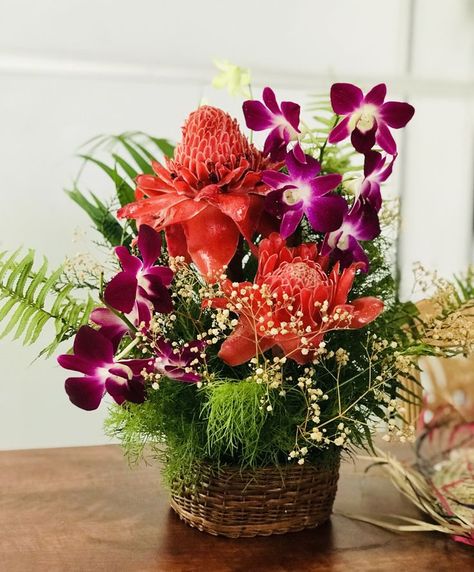 ginger, torch ginger, flower, red, bloom Ginger Flower Arrangement, Etlingera Elatior, Torch Ginger Flower, Torch Ginger, Ginger Flower, Natural Environment, Tropical Plants, Flower Arrangement, Perennials