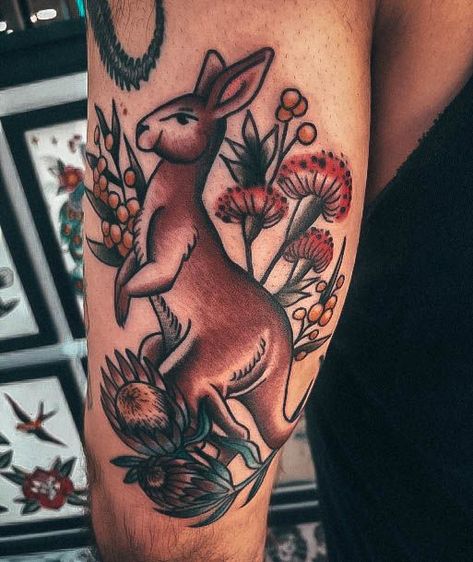 Kangaroo Tattoo, Koala Tattoo, Trad Tattoos, Pen Ideas, Australia Trip, Traditional Tattoos, Australian Animals, Old School Tattoo, Tattoo Inspo