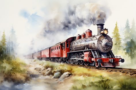 Old steam train painting, Mountain landscape art, Artistic watercolor print, Vintage locomotive canvas, Mountain range sunset art, Watercolor train scene, Beautiful mountain artwork, Steam locomotive painting, Mountain train canvas,, Watercolor mountain art, Vintage train print, Mountain landscape canvas, Artistic mountain view, Sunset mountain painting, Old train canvas print, Watercolor mountain range, Mountain train artwork, Vintage locomotive art, Mountain landscape print, Steam train canvas Old Trains Steam Locomotive, Mountain Sunset Art, Train Painting, Train Artwork, Mountain Landscape Art, Old Steam Train, Canvas Watercolor, Vintage Pages, Locomotive Train