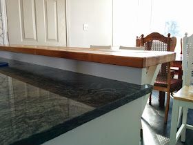 life is fun: How to convert a countertop to a breakfast bar 2 Level Countertop, Adding Breakfast Bar To Counter, Breckfast Countertop, Lowering Breakfast Bar To Counter Height, Add Breakfast Bar To Counter, Extend Countertop Bar Diy, Diy Counter Extension Breakfast Bars, Diy Breakfast Bar, Bar Countertops