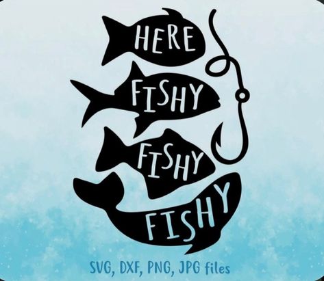 Svg Fishing, Fish Svg, School Shirt Designs, Fishing Decals, Vacation Svg, Kids Fishing, Svg Summer, Fishing Quotes, Fishing Svg