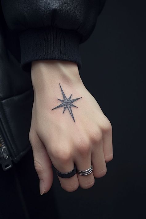 If you're looking for star tattoos for men with a mix of elegance and detail, these designs are for you. With ideas for placement on the wrist, shoulder, or neck, these tattoos incorporate stencils with intricate shading, creating a galaxy-inspired aesthetic. They look amazing on the hand, forearm, and thigh, offering a bold yet realistic vibe. These unique designs are perfect for small or large tattoos with moon and detailed elements that complement any body part, including the leg and chest. Star Tattoos For Men, Small Shoulder Tattoos, Galaxy Tattoo, Star Tattoo Designs, Neck Tattoo For Guys, Star Tattoo, Tattoo Designs For Men, Cool Small Tattoos, Small Tattoos For Guys