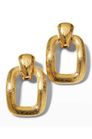 Y5RGZ Ben-Amun 24k Gold Electroplate Rectangular Drop Earrings Ben Amun Earrings, Chunky Jewelry, Jewelry Lookbook, Girly Jewelry, Gold Drop Earrings, Jewelry Inspo, Ear Jewelry, Gold Hoop Earrings, Designer Earrings