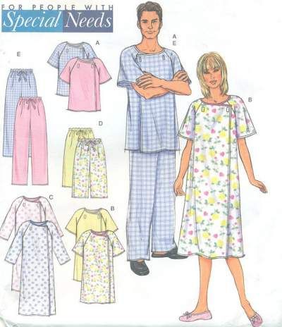 Hospital Gown Pattern, Gown Patterns, Gown Aesthetic, Patient Gown, Charity Sewing, Maternity Patterns, Hair Covers, Hospital Gowns, Differently Abled