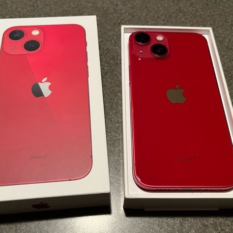 iPhone 13 mini Apple Iphone 13, Iphone 13 Mini, 13 Mini, Iphone 13, Apple Iphone, Like New, Iphone, Red, Closet