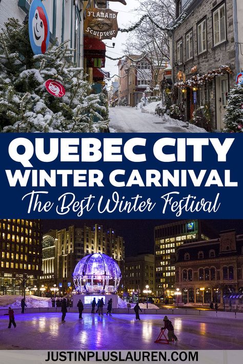 The Quebec Winter Carnival is the best winter festival in the world! It takes place every year in Quebec City, Canada. This is the ultimate guide to having an amazing trip to the Carnaval de Quebec! Quebec City Winter Carnival | Quebec Winter Festival | Quebec City Ice Carnival | Things to do in Quebec City in winter | Winter in Quebec City | Winter Carnival Quebec | Carnaval Quebec | Quebec Winter Carnival Activities Quebec City Winter Carnival, Quebec City Christmas Market, Quebec Christmas, Quebec City Christmas, Things To Do In Quebec, Quebec City Winter, Quebec Winter Carnival, Carnival Activities, Birthday Getaway