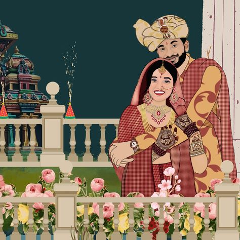 Excited to share a glimpse of my latest wedding invitation design! Congratulations to the happy couple💕 @marwari._chhora @poddar9499 Swipe to see the original photo. DM to get your wedding invite🎉 [Wedding invitation, Invitation, Wedding season, Couple illustration] #wedding #weddingseason #invitation #invites Couple Illustration Wedding, Illustration Wedding, Couple Illustration, Invitation Wedding, Original Photo, Wedding Invite, Wedding Invitation Design, Photography Nature, Happy Couple