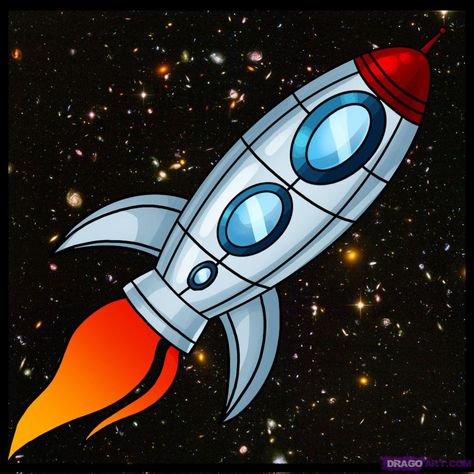 Space Ship | ... of the spaceship they will build to travel to the unknown planets Rocket Drawing, Spaceship Drawing, Cartoon Spaceship, Space Birthday Party, Ship Drawing, Space Birthday, Rocket Ship, Guided Drawing, Zero Gravity