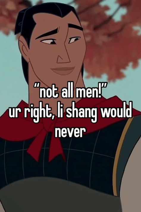 Mulan X Shang, Mulan Pfp, Hear Me Out Characters Male, Mulan Characters, Li Shang Mulan, Yao Mulan, Mulan Li Shang, Mulan And Li Shang, Shang Mulan