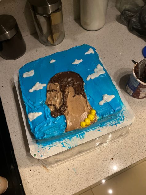 Drake Cake Funny, Drake Cake Ideas, Cake Competition Ideas, Cake Decorating Ideas Funny, Drake Cupcakes, Funny Cakes To Make, Ugly Birthday Cakes, Funny 16th Birthday Cake, Funny Cakes For Friends