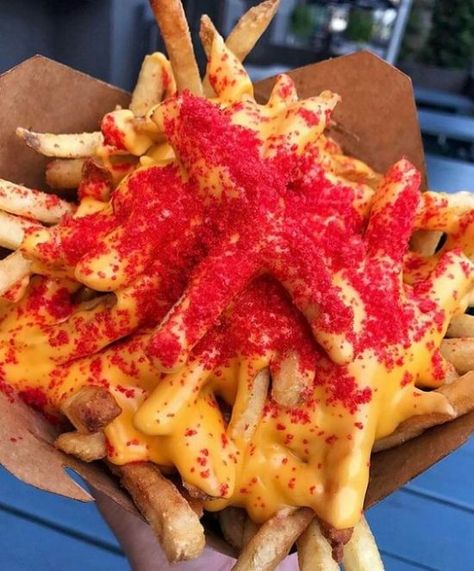 5 Tastiest Hot Cheeto Recipes To Try ASAP Hot Cheese, Hot Cheetos, Sleepover Food, Junk Food Snacks, Cheese Fries, Food Goals, Food Obsession, Interesting Food Recipes, French Fries