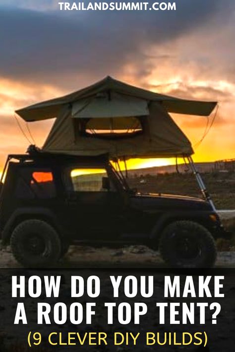 Diy Rooftop Tent, Rooftop Tent Diy, Sedan Camping, Small Enclosed Trailer, Diy Roof Top Tent, Rooftop Tent Camping, Rooftop Tents, Overland Build, Diy Camper Trailer