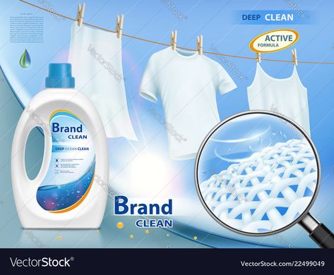 Detergent Social Media Design, Laundry Detergent Ads, Detergent Design, Clothes Detergent, Washing White Clothes, Detergent Brands, Business Branding Inspiration, Clothes Hanging, Film Pictures