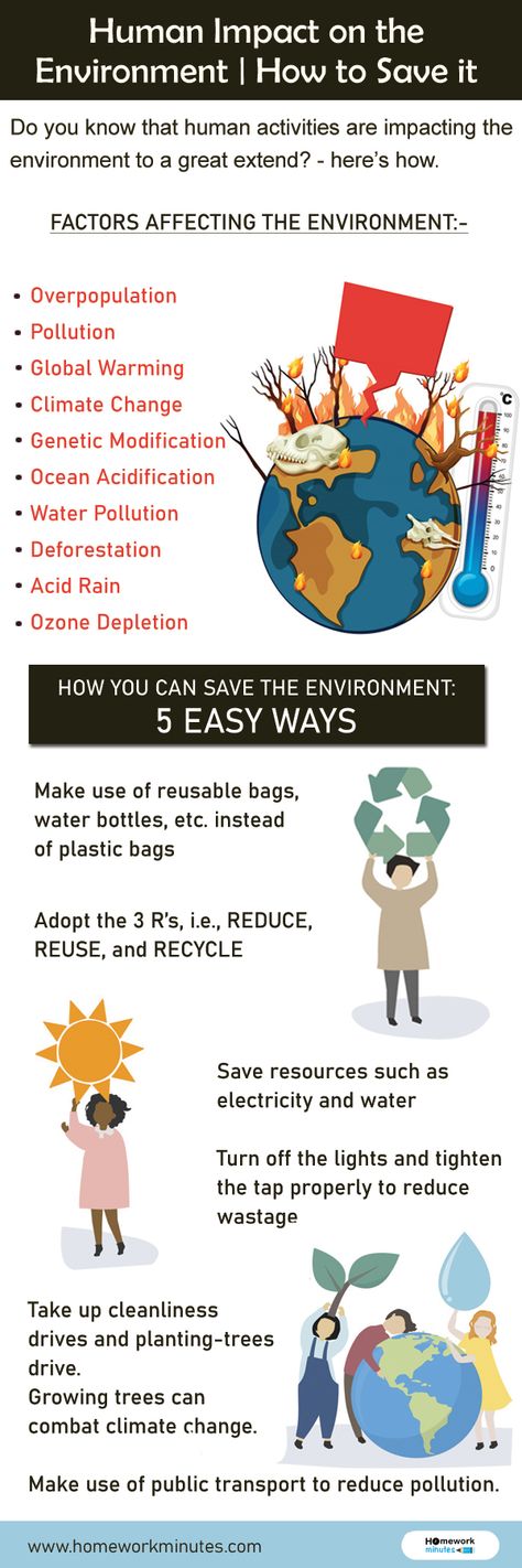 Human Impact on the Environment | How to Save it.  To know the human impact on the environment, look at the activities that bring about it.  #human #impact #humanbeing #pollution #acidrain #virus #pinterest #socialmedia #marketing #homeworkminutes #assignmenthelp Human Impacts On The Environment, Human Impact On Environment Activity, Human Overpopulation, Human Impact On The Environment, Environment Activities, Human Environment, 8th Grade Science, Geography Lessons, Physical Environment