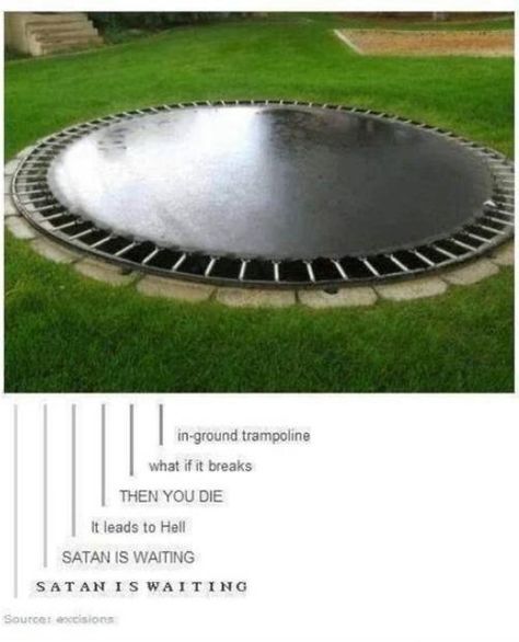 In Ground Trampoline, Backyard Trampoline, Cool Tumblr, Best Of Tumblr, Funny Tumblr Posts, What’s Going On, Tumblr Funny, Tumblr Posts, Funny Posts