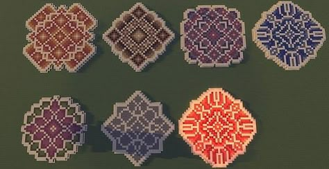 Floor pattern for build - Imgur Minecraft Dome, Minecraft Floor Designs, Minecraft Pattern, Construction Minecraft, Minecraft Building Guide, Minecraft Decoration, Minecraft Structures, Minecraft Banner Designs, Bangunan Minecraft