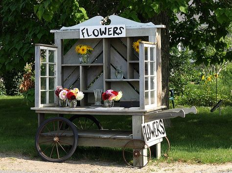 Pictures of roadside Flower Stands | Recent Photos The Commons Getty Collection Galleries World Map App ... Farmers Market Stand, Farmers Market Display, Vegetable Stand, Wooden Cart, Flower Truck, Flowers For Sale, Flower Cart, Flower Business, Fruit Stands