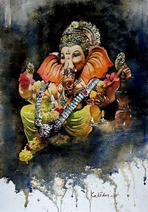 Body Canvas Painting, Canvas Painting Nature, Ganesh Art Paintings, Sanatan Dharma, Sanatana Dharma, Lord Ganesha Paintings, Ganesh Art, Hinduism Art, Ganesha Painting