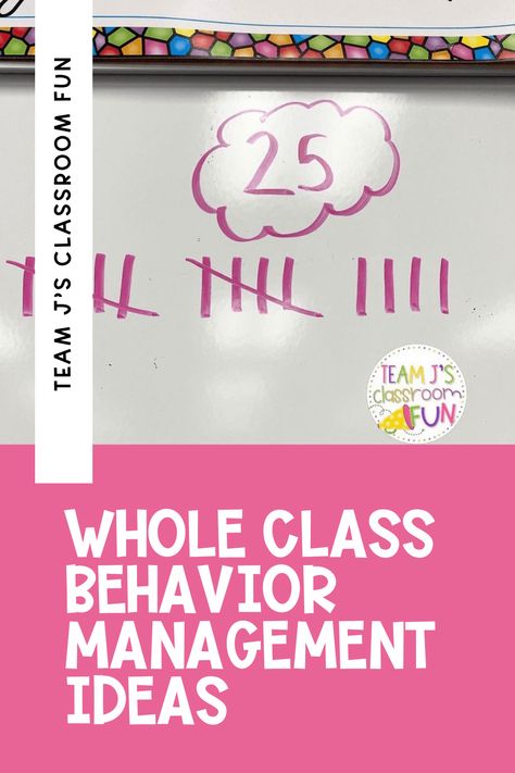 3 Quick and Easy Whole Class Behavior Management Ideas - Team J's Classroom Fun Whole Group Classroom Management, Whole Class Incentives, Whole Class Behavior Management, Class Behavior Management, Class Incentives, Classroom Management Ideas, Pick A Number, Tally Chart, Behavior Management System