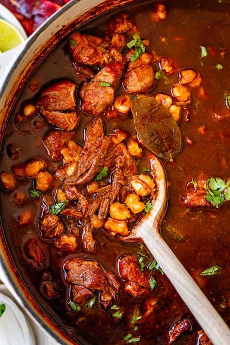 Posole Recipe Chicken, Mexican Thanksgiving, Red Pozole, Old Family Recipes, Pork Posole, Posole Recipe, Mojo Pork, The Food Charlatan, Red Chili Sauce