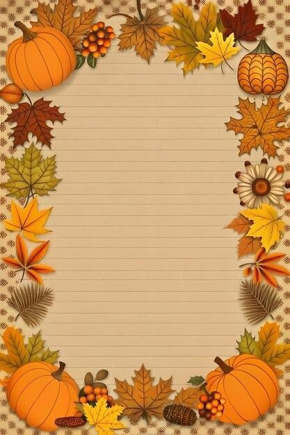 vectors, photos and PSD files | Free download Fall Borders, Thanksgiving Paper, Writing Paper Printable Stationery, Writing Paper Printable, Fall Background, Free Vintage Printables, Fall Coloring Pages, Thanksgiving Printables, Borders For Paper