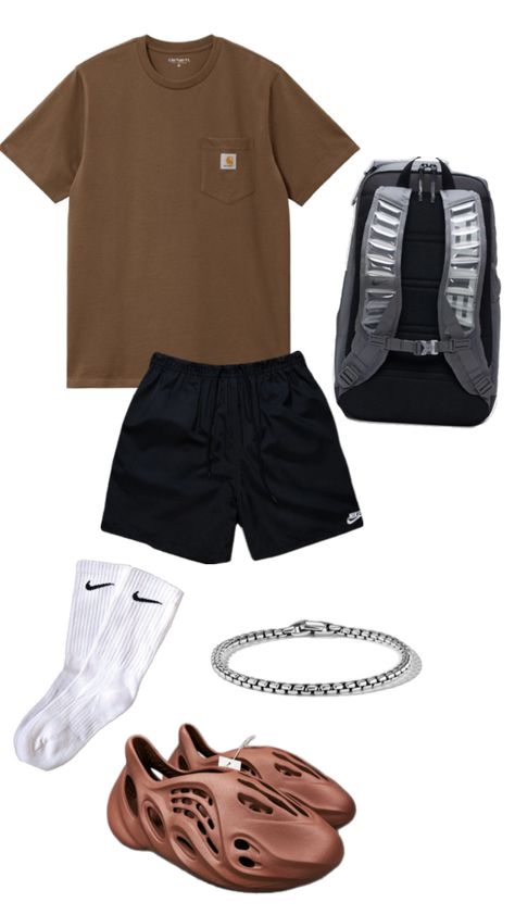 Basic Boy Outfit, Casual Athletic Outfits, Summer Swag Outfits, Guys Fashion Casual, Gymwear Outfits, Drippy Outfit, Trendy Boy Outfits, Drip Outfit Men, Mens Summer Outfits