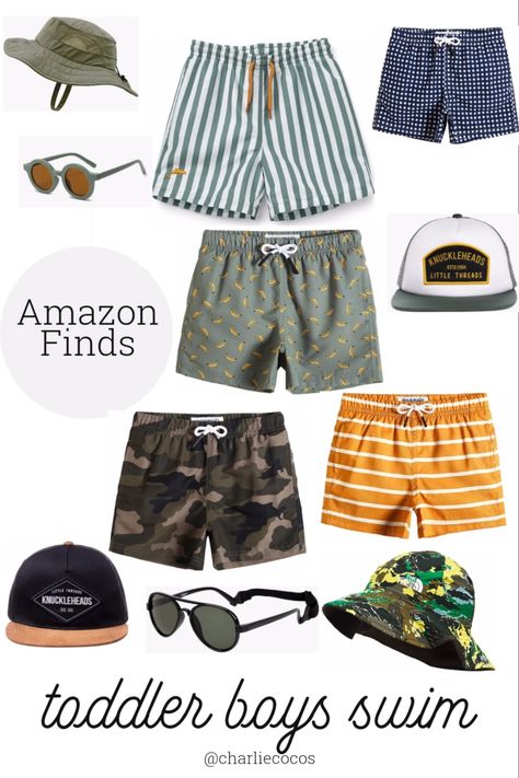 Toddler Boy Beach Outfit, Lake Outfit Summer, Toddler Boy Swim Trunks, Toddler Boy Summer, Toddler Swimsuits, Toddler Summer, Hawaii Outfits, Baby Boy Summer, Boys Swim Trunks