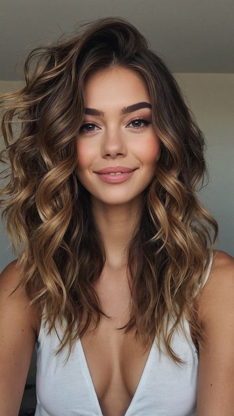 Fall in love with the beauty of Honey Brown Hair! This stunning shade offers a perfect blend of warmth and sophistication. Explore our must-try list of 10 beautiful ideas that range from soft balayage to bold highlights. Transform your hair and embrace a look that exudes confidence and glamour! 🍯💫#HoneyBrownHair #HairInspiration #TrendyHair #MustTry #BeautifulHair #HairTransformation #ColorIdeas #GorgeousHair #ChicStyles #FallFashion Light Brown Hair Styles, Caramel Blonde Hair Color, Brown Hair Styles, Caramel Blonde Hair, Soft Balayage, Rambut Brunette, Honey Brown Hair, Brown Hair Looks, Brown Hair Balayage