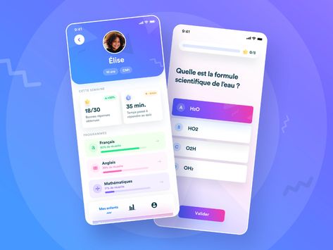 Quiz App 👑 by Aymeric Delpeuch for BeTomorrow on Dribbble Quiz Mobile App Design, Flashcard App, Now Hiring, Mobile App Design, App Ui, App Design, Creative Professional, Mobile App, Web Design