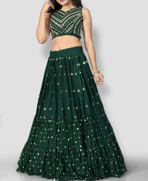 *Item Name : Green Colored Sequence Embroidery Work Lehenga* *Description*: Green Colored Sequence Embroidery Work Lehenga *PRODUCT DETAILS :-* Lehenga : Heavy Faux Georgette. (6 Mtr Flair) Choli : Heavy Faux Georgette. Dupatta : Heavy Faux Georgette. Inner : Crape. Work : Heavy Thread+Zari+Sequence Embroidery Work.(Cancan Available) #offer #beachwear #coolclothes #comfyclothes #wardrobestyling #newarrivals #dresses #pretty #discount #wardrobe #styles #fashionstyle #online #streetstyle #cl... Lehenga Heavy, Sequence Embroidery, Work Lehenga, Georgette Dupatta, Designer Dresses Casual, Long Skirts, Embroidery Work, Comfy Outfits, Dresses Casual