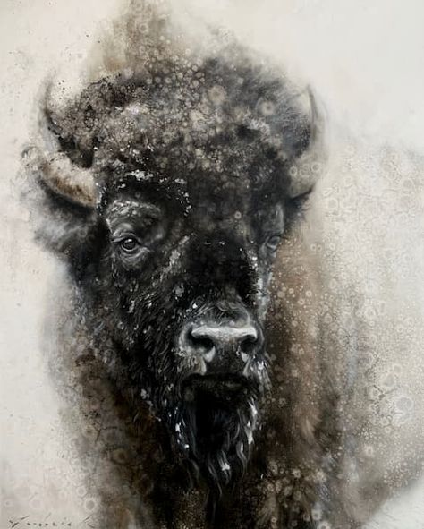 Bison Tattoo, Buffalo Painting, Head Honcho, Chief Joseph, Vision Art, Catch Of The Day, How To Hang Wallpaper, Canvas Wall Hanging, Southwest Art