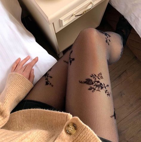 Flower Tights, Tights Outfits, Digital Closet, Lily Rose Depp, Tights Outfit, Lily Rose, Flower Tattoo, Tights, Outfit Inspo