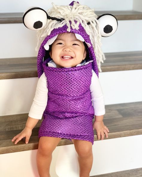 Hand made Boo costume Boo Costume Diy, Boo From Monsters Inc Costume, Boo Costume Monsters Inc, Monsters Inc Boo Costume, Monsters Inc Costume Diy, Boo Monsters Inc Costume, Monsters Inc Costume, Mens Halloween Costumes Diy, Boo From Monsters Inc