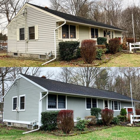 Board And Batten Siding On Ranch House, Ranch House With Vertical Siding, Board And Batten Siding With Stucco, Vertical Siding Ranch House, Vertical Siding Exterior Ranch, Vinyl Board And Batten Siding, Vertical Siding Exterior, Vertical Vinyl Siding, Grey Vinyl Siding