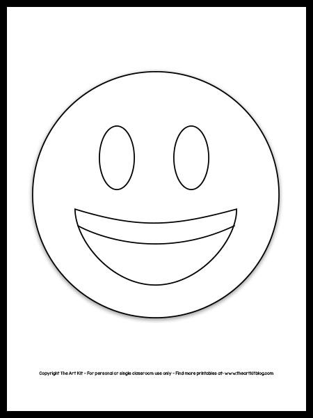 Emoji Coloring Pages Smiley Faces, Smile Face Printable, Smiley Face Template, Printable Emoji Faces Free, Smiley Face Craft, Emoji Coloring Pages Free Printable, Free Emoji Printables, Emoji Templates, Face Coloring Pages