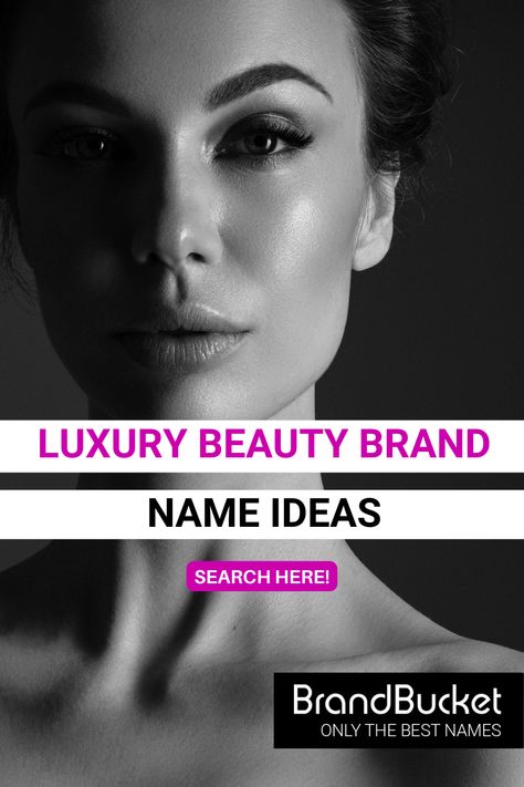 Are you looking for a luxury name for your beauty brand? We’ve got plenty for you to choose from! Get a premium business name here! luxury brands, luxury business, luxury brands fashion, luxury perfume, luxury makeup, luxury makeup products, makeup business, beauty business, sweet brand name, business name ideas unique, clever startup name, catchy business name, brandable business name Goddess Names Aesthetic, Luxury Names For Business, Luxury Brand Name Ideas, Makeup Brand Name Ideas, Perfume Brand Name Ideas, Beauty Brand Names Ideas, Makeup Business Names Ideas, Skincare Brand Name Ideas, Hair Brand Name Ideas